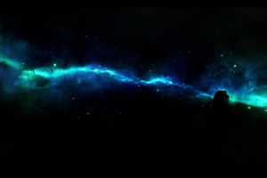 高级感背景 星空 宇宙  极光