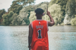 后视图 男孩 手指 发型 球衣 男子 NBA 4K图片
