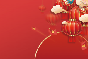 虎年红色灯笼背景