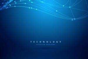 网格线框波技术背景素材