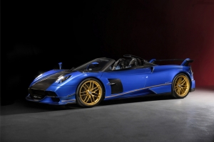 帕加尼Pagani Huayra Roadster BC 蓝色跑车4K壁纸