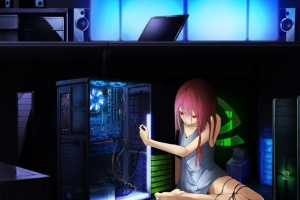 蓝色紫色光效漫画