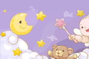 可爱卡通母婴用品banner