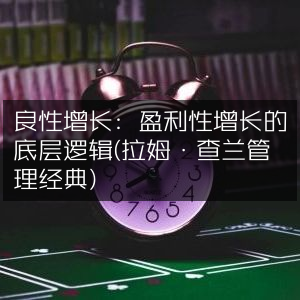 良性增长揭秘，拉姆·查兰管理经典解读盈利性增长的底层逻辑