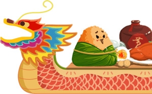 端午节设计素材，粽子龙舟卡通高清PNG透明图片免费下载
