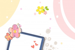 儿童 幼儿园 成长档案封面背景素材