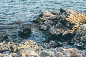 石头 块 海岸 海洋 4k壁纸 3840x2160