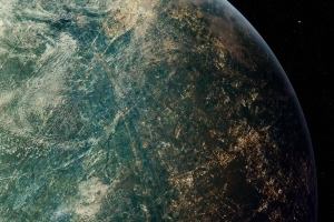 3840x2160 地球 行星 太空 星星 灯光壁纸 背景