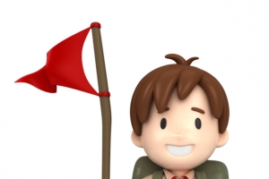卡通小男孩