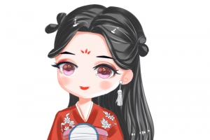 手绘古代美女人物3