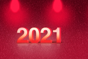 2021牛年红色背景图