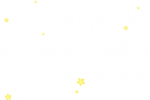 黄色五角星飘落