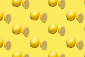 柠檬 柑橘 图案 纹理 黄色 4k壁纸 3840x2160