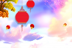 2019新年海报背景图