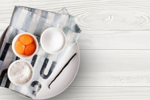 白色木板食物banner