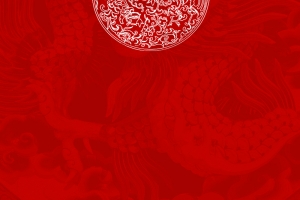 中国风红色暗纹背景素材