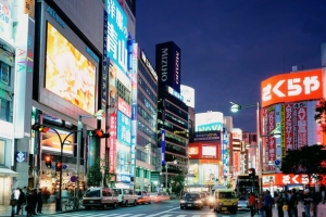 美国街道夜晚城市