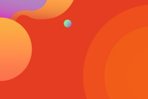几何渐变红色电商促销banner
