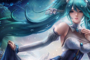 冬天 初音未来 4k动漫壁纸3840x2160