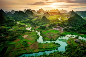 广西桂林市阳朔县风景4k壁纸