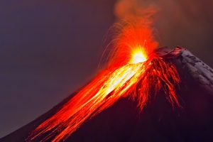 火山背景