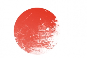 红色太阳手绘