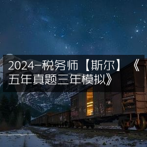 2024税务师备考资料，斯尔教育《五年真题+三年模拟》