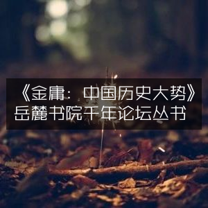 《金庸解读，中国历史大势探析》- 岳麓书院千年论坛精选