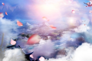 桃花节文艺大气浪漫紫banner