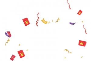 飞舞红包彩带