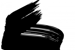 黑色毛笔笔刷图