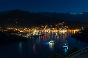  majorca 西班牙 夜晚 海岸 4k壁纸 3840x2160