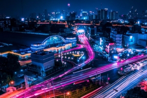 夜城 城市灯光 建筑 曼谷 泰国 4k壁纸 3840x2160