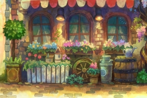 咖啡屋3440x1440动漫壁纸
