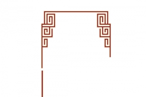 古风红色边框花纹