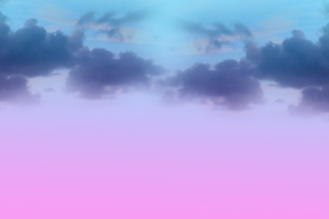 粉蓝色梦幻云朵天空