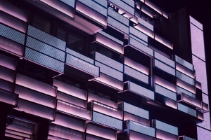 建筑 建筑 阳台 照明 4k壁纸 3840x2160