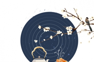小雪节气喜鹊梅花
