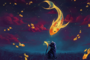 大鱼，小猫，创奇，奇幻，唯美