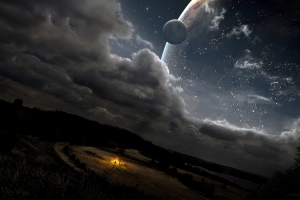 元素,星球，海报,光晕