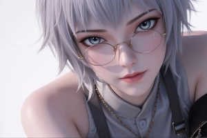 灰色衣服 灵笼 白月魁 短发 4K壁纸 3840x2160