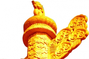 龙纹雕刻柱子图腾