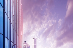 唯美城市高楼背景
