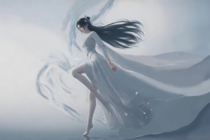 云韵 唯美 长裙 3000x2000壁纸