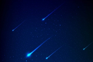 蓝色星空流星广告背景