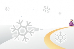 房子下雪