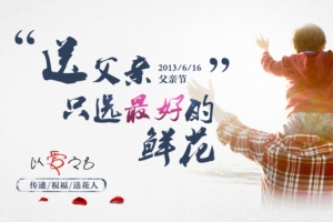 高清父亲节促销海报背影字体设计