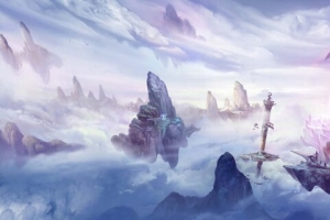 梦幻云端 游戏背景banner装饰