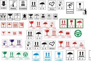 纸箱外箱瓦楞箱包装图标认证标志