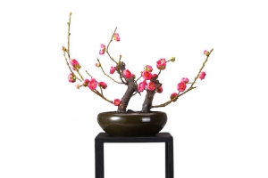 中国风装饰物 花盆桌子